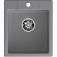 Кухонная мойка GranFest Urban 242 42x49 см, темно-серый