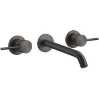 Смеситель для раковины Gessi Gessi316 54194#707 встраиваемый, без донного клапана, черный хром матовый