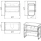 Комплект мебели дуб сонома/черный 87 см Grossman Солис 108501 + Y18298 + 209001 - 5