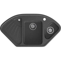 Кухонная мойка GranFest Corner 1040E 103,9x56 см, графит
