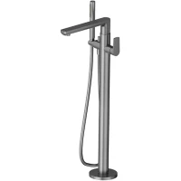 Смеситель напольный для ванны Newform Haka 72084E.59.064 оружейная сталь матовый