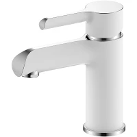 Смеситель для раковины Gappo G1003-8 хром/белый