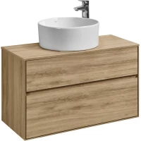 Тумба с раковиной дуб эльвезия 99 см Акватон Либерти 1A2796K2LYC70