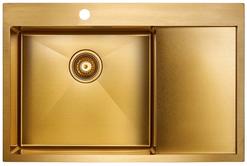 Кухонная мойка Paulmark Elde золотой матовый PM807851-BGL кухонная мойка alveus monarch kombino 50 золотой 1120902