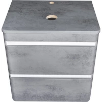 Тумба под раковину Style Line Атлантика СС-00002279 60 см, подвесная, со столешницей, бетон темный