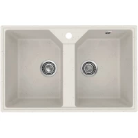 Кухонная мойка Practik PR-M-770-001 77x49 см, белый камень