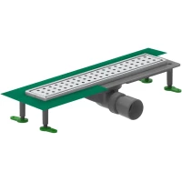 Душевой трап (лоток) Ctesi Way Round BK4024230 60 см, с решеткой, перфорированный, хром