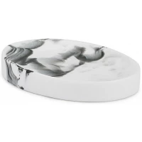 Мыльница Kassatex Arabesco White/Black AAB-SD-WB