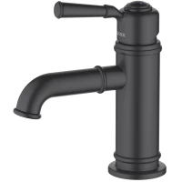 Смеситель для раковины Aquatek Классик AQ1510MB без донного клапана, черный матовый