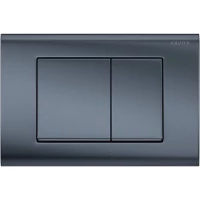 Кнопка смыва Aquatek PNS-0000004 для инсталляции, оружейная сталь матовый