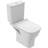 Унитаз-компакт Jacob Delafon Struktura UJAJ102-WTE + ETAG212-WTE + E20606-WTE безободковый, с сиденьем микролифт, белый