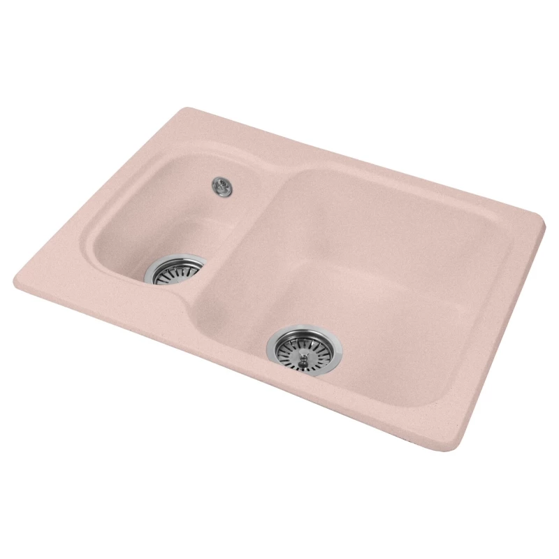 Кухонная мойка AquaGranitEx розовый M-09(315)