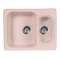 Кухонная мойка AquaGranitEx розовый M-09(315) - 1