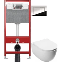 Комплект подвесной унитаз MEER MR-2108 + система инсталляции Tece 9300302 + 9240401