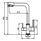 Смеситель для кухни с подключением к фильтру ALMAes Izer AS-875-06 - 3