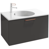 Тумба серый антрацит 80 см Jacob Delafon Odeon Rive Gauche EB2512-R7-N14