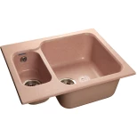 Изображение товара кухонная мойка розовый granfest standart gf-s615k