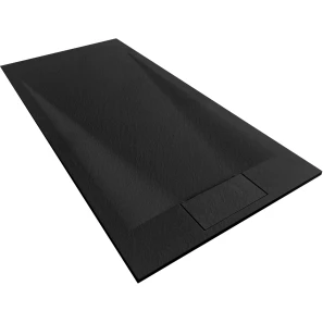 Изображение товара душевой поддон rea bazalt rea-k3305 120x80 см, из стеклопластика, прямоугольный, черный