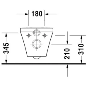 Изображение товара унитаз подвесной duravit durastyle 45510900a1 безободковый, с сиденьем микролифт, альпийский белый