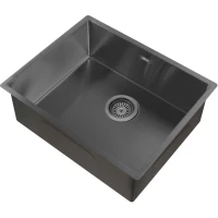 Кухонная мойка Abber Wasser Kreis AF2196GM 54x44 см, оружейная сталь матовый