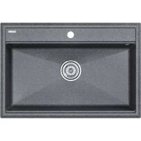 Кухонная мойка Paulmark Stepia PM117551-DG 75x51 см, графит 