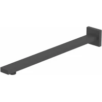 Кронштейн для верхнего душа Whitecross X X1311BL 400 мм, настенный, черный матовый