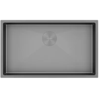 Кухонная мойка Paulmark Next PM217444-MG 74x44 см, серый матовый