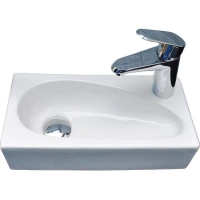 Раковина CeramaLux 9265 41x20 см, рукомойник, белый