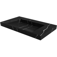 Раковина Armadi Art Flat Nero Marquina 859-100-NM 101x45,2 см, подвесная, черный мрамор