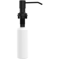 Дозатор для жидкого мыла AQUAme Cucina AQM9991MB встраиваемый, для кухни, черный матовый