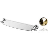 Полка стеклянная Stil Haus Giunone G04(16) 70 см, золотой