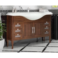 Тумба с раковиной светлый орех 121,5 см Opadiris Мираж