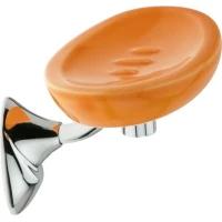 Мыльница Stil Haus Zefiro ZE09(08-AR) настенная, хром/оранжевый