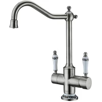 Смеситель для кухни с подключением к фильтру Zorg Sanitary ZR 344 YF STEEL