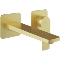 Смеситель для раковины Aqueduto Linha LIN0450 встраиваемый, золотой матовый