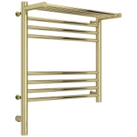 Полотенцесушитель электрический 500x500 шампань МЭМ левый Сунержа Богема с полкой 3.0 020-5806-5050