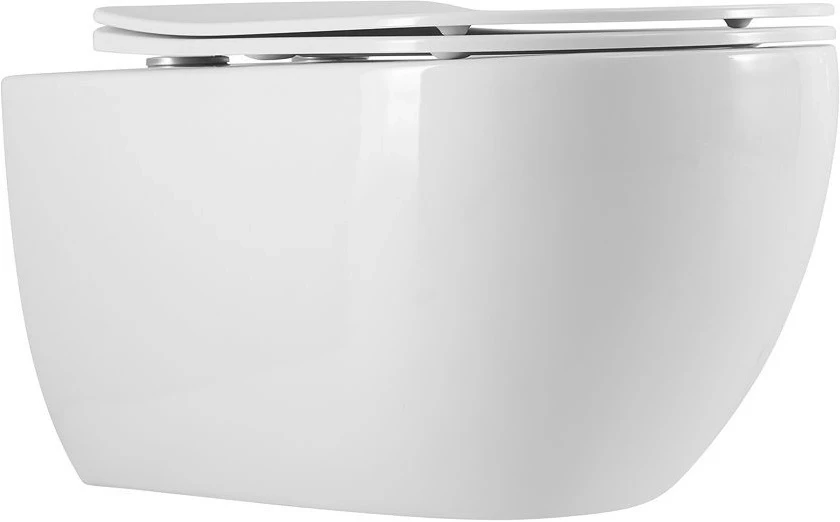 

Унитаз подвесной Art&Max Siena AM221CHR/SC безободковый, с сиденьем микролифт, белый