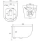 Унитаз подвесной Art&Max Siena AM221CHR/SC безободковый, с сиденьем микролифт, белый - 8