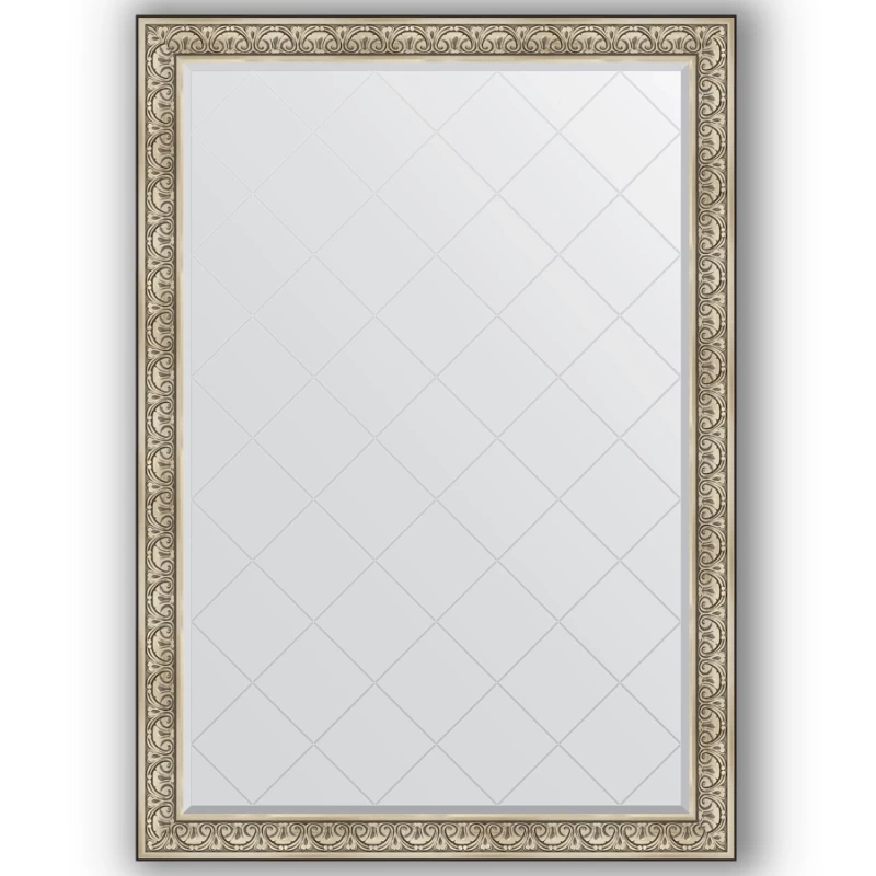 Зеркало 135x190 см барокко серебро Evoform Exclusive-G BY 4510