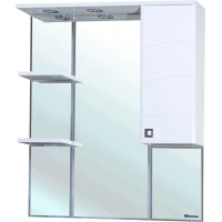 Зеркальный шкаф 82,5x100,1 см белый глянец R Bellezza Джулия 4611214001019