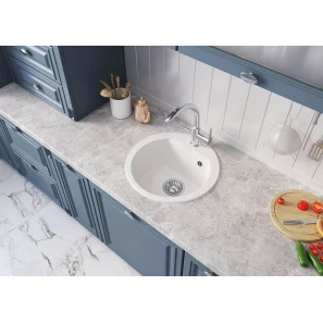 Изображение товара кухонная мойка polygran atol-460 светло-серый 854765