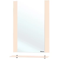 Зеркало 68x80 см бежевый глянец Bellezza Рокко 4613711030073