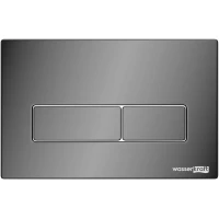 Кнопка смыва WasserKRAFT PB03 для инсталляции, черный глянец