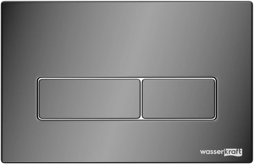 Смывная клавиша WasserKRAFT черный глянец PB03