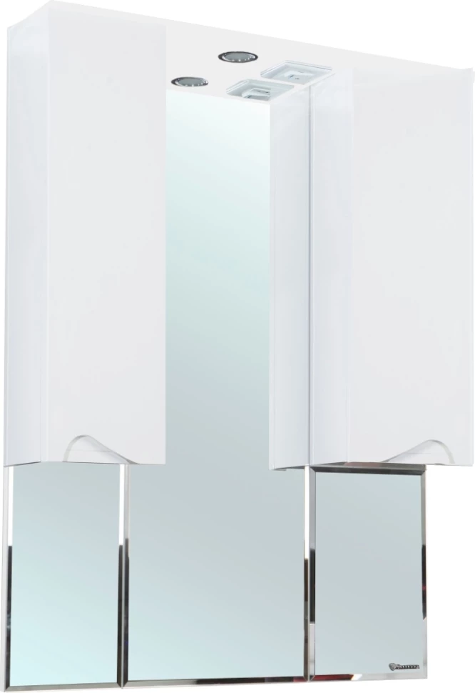 Зеркальный шкаф 96х100,3 см белый глянец Bellezza Эйфория 4619117180015 - фото 1