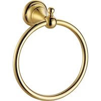 Полотенцедержатель кольцо Azario Elvia AZ-91111G золотой