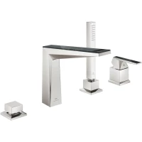 Смеситель на борт ванны Grohe Allure Brilliant 29527DC0 с душевым гарнитуром, суперсталь