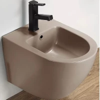 Биде подвесное CeramaLux B2342BDMC капучино матовый