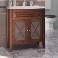 Тумба с раковиной светлый орех 80 см Opadiris Палермо