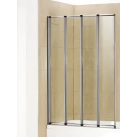 Шторка на ванну WeltWasser 100ZA4-80 10000002758 80 см, профиль хром, стекло прозрачное